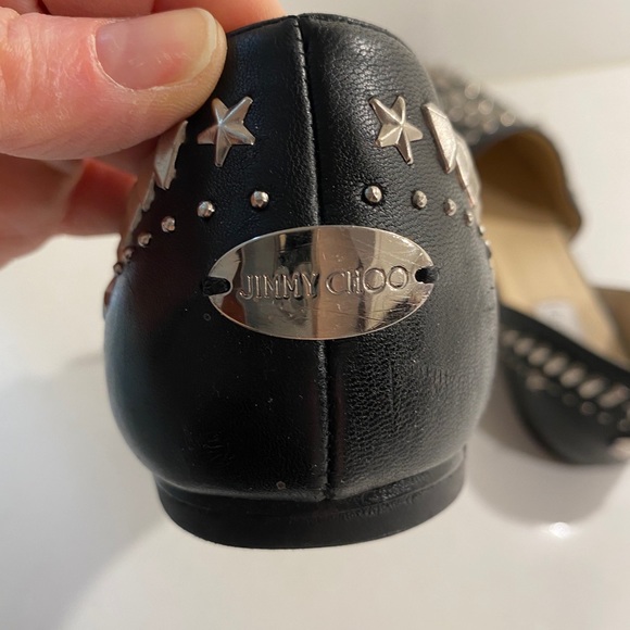 Like NEW Jimmy Choo leather flats with grommets 8 - Picture 5 of 10
